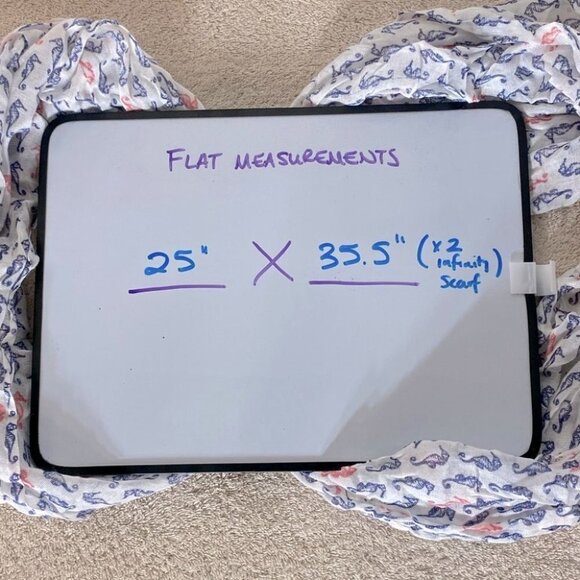 5/$25 Reitman’s Viscose Seahorse Infinity Scarf - Picture 9 of 10